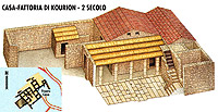 Ricostruzione di una tipica casa-fattoria romana a Kourion (Cipro) - 2° secolo d.c.