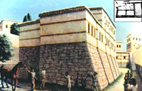 Ricostruzione di un palazzo di Troia VI (Turchia) - 13° secolo a.c.